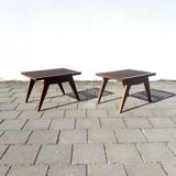 Pair of massive Reconstruction furniture mahogany side Tables