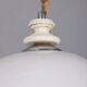 VINTAGE 1970S CHANDELIER IN WHITE AND YELLOW GLASS, ITALIAN DESIGN