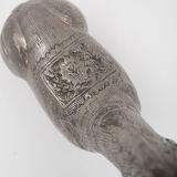 Boîte à bétel ancienne en métal argenté - Cambodge, première moitié du 20ème siècle