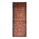 Tapis de couloir et d'escalier vintage géométrique style milieu du siècle, en laine nouée à la main.