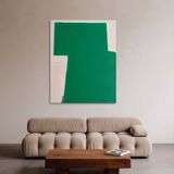 Contemporary art on canvas "verdant stillness" by Bodasca