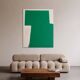 Contemporary art on canvas "verdant stillness" by Bodasca