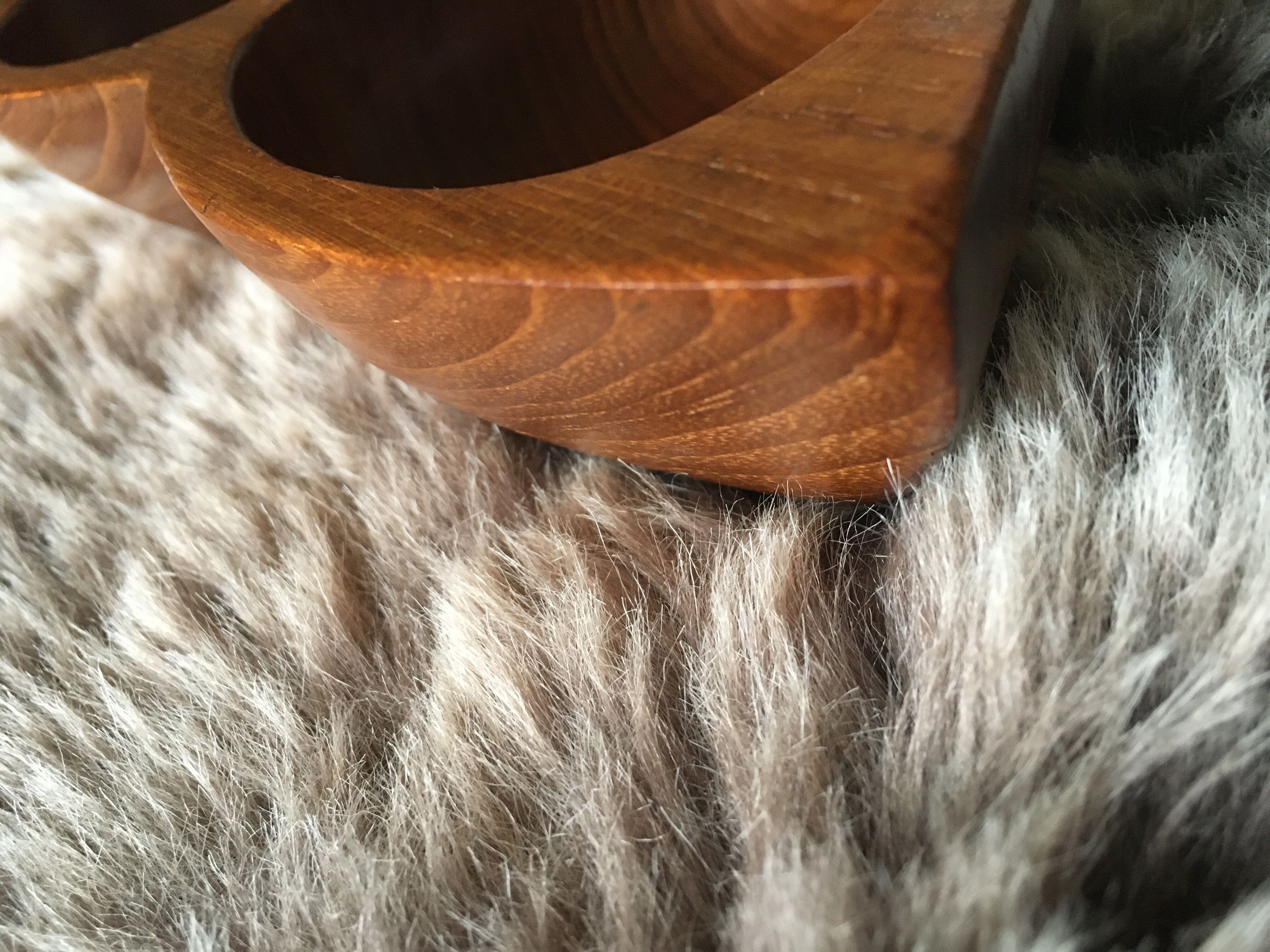 Teak dish 3 compartments