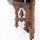 Etagere ancienne murale en bois découpé et sculpté début du 20e siècle