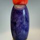 ALABASTER STONE LAMP Blue, Yellow and Red 80s
