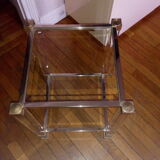 Pair of tables high by Pierre Vandel