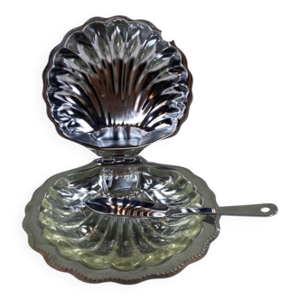 Shell butter dish