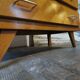 Vintage chest of drawers, compass legs, light wood