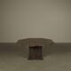 Fossil Stone Pedestal Coffee Table, France, 1970's