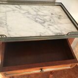 Louis XVI style mahogany bedside table