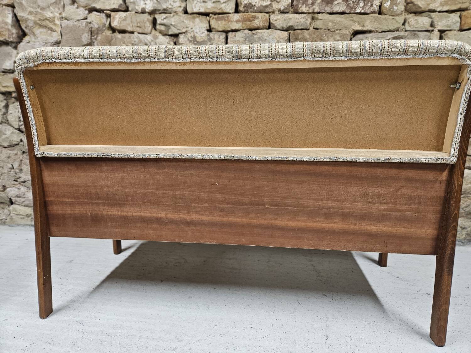 Vintage 1970s design storage bench