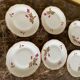 Set of 6 desert plates Porcelain from Limoges