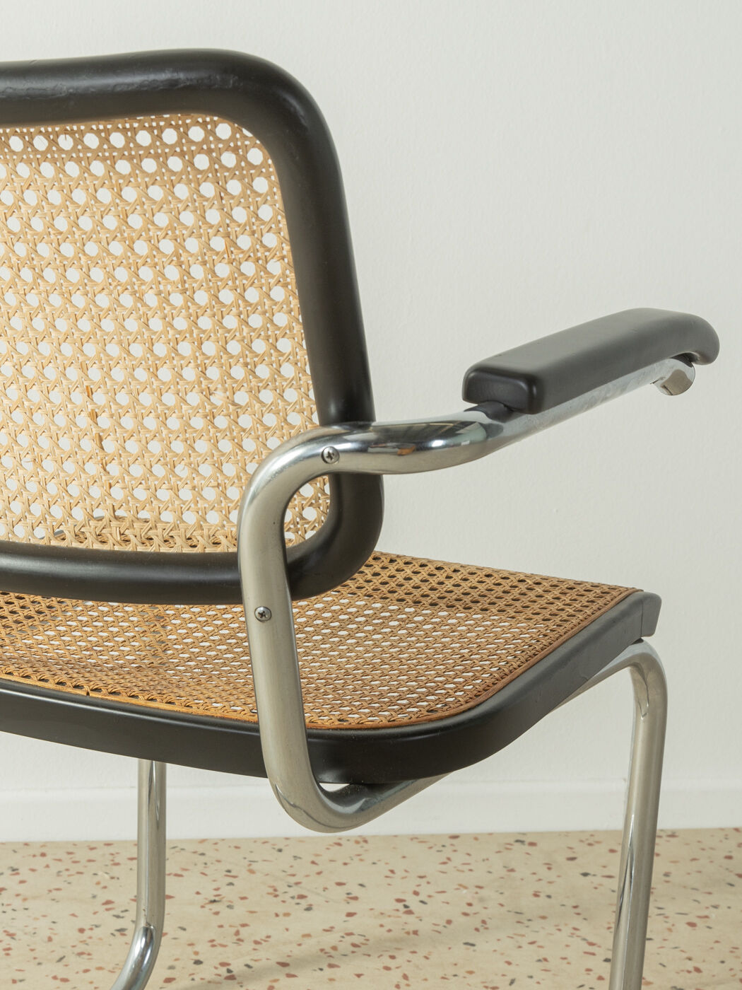 Tubular steel chair, model S 64, Marcel Breuer edition Thonet