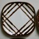 Lot of 6 plates KG Lunéville Badonviller, hand-painted, 60s