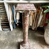 Red marble column