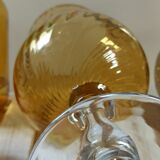 Italian photophore vase in blown glass