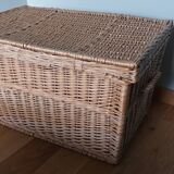 Wicker crate, very large basket