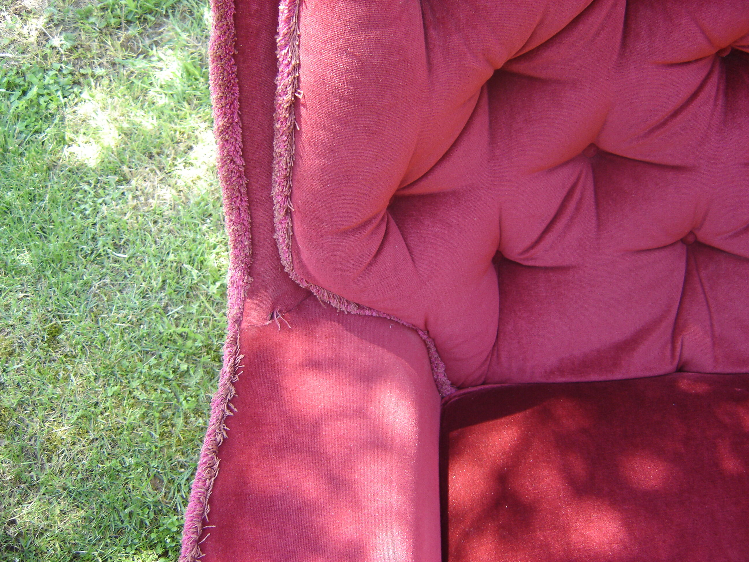 Pair of velvet chair