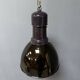 Large black enamel Bauhaus factory lamp