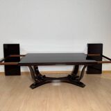 Art Deco Dining Table with Chairs, Paris, 1930, Set of 11