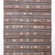 6x9 Brown Grenn Handmade Persian Kilim Rug, 187x286Cm