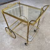 Golden brass cart