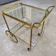 Golden brass cart