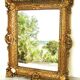 Miroir de style florentin 56x45,5cm, cadre doré
