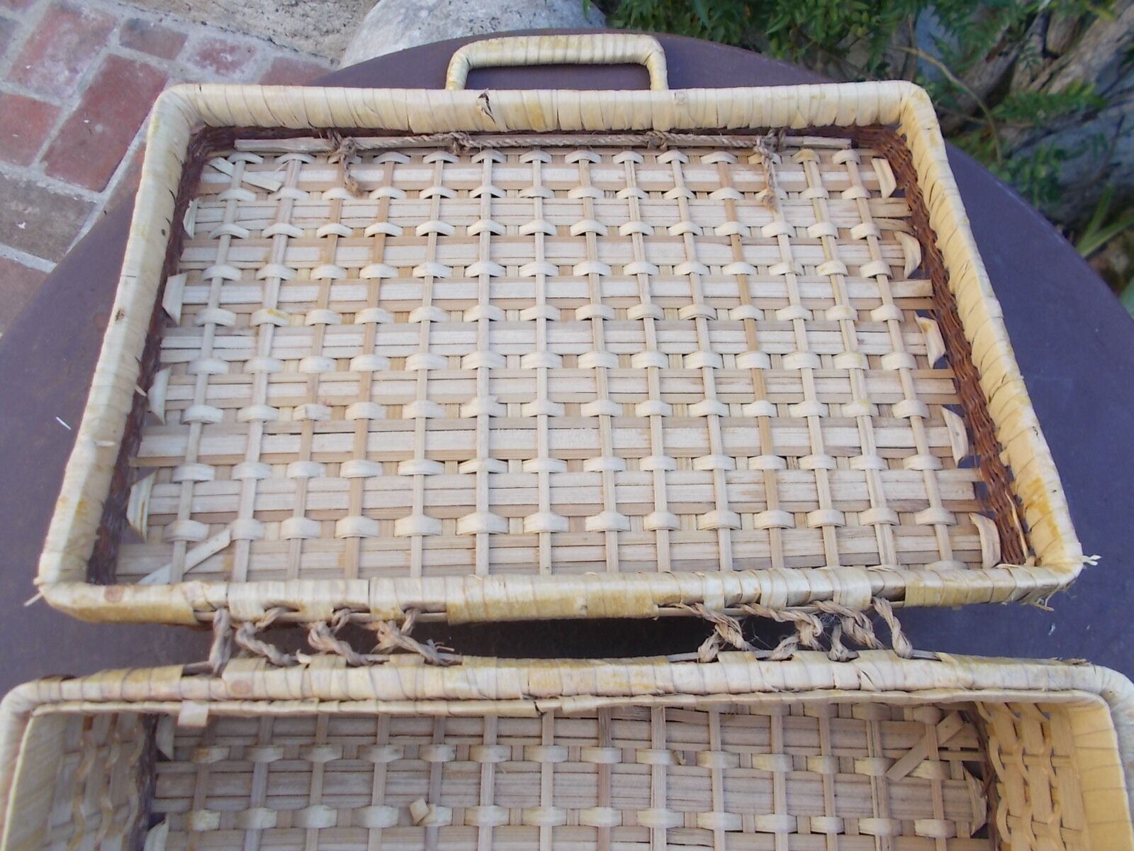 Wicker suitcase