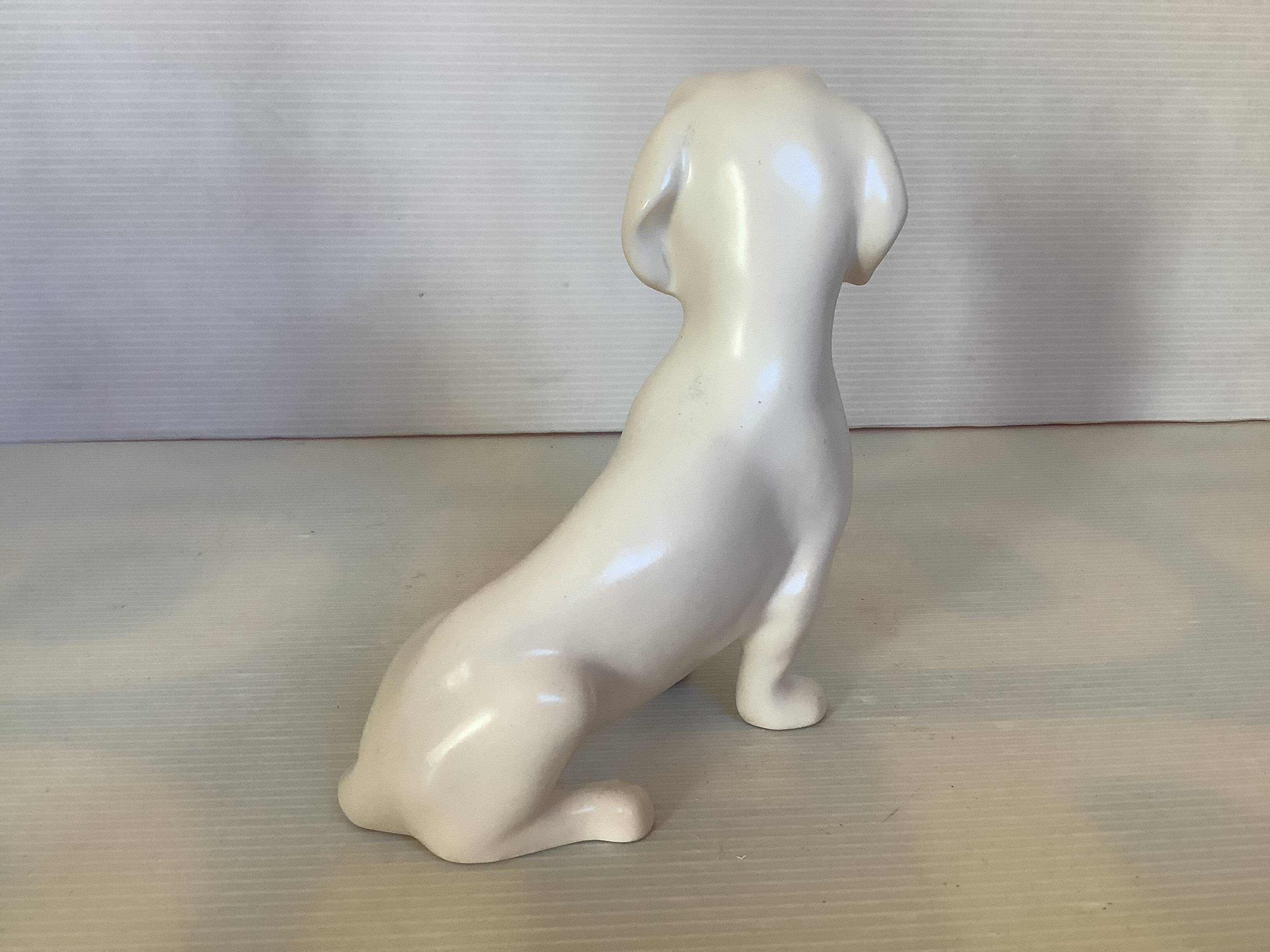 White ceramic dog