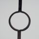 Wrought iron standing candle stick holder