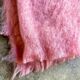 Plaid, blanket linvosges in pink mohair ☐ 180 x 240 cm