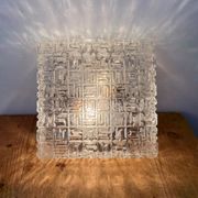 Vintage Glass Wall Or Ceiling Light, 1970s