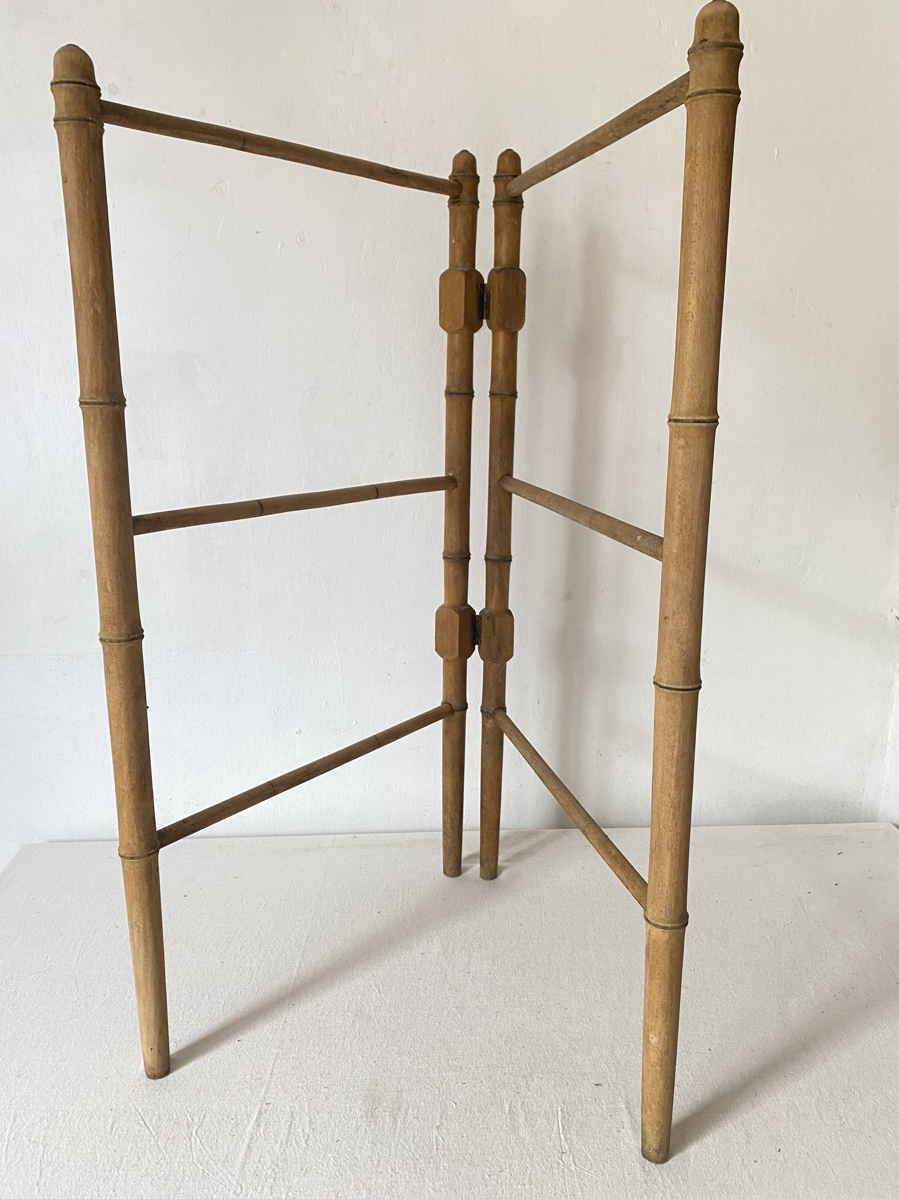 Antique towel rack with doors