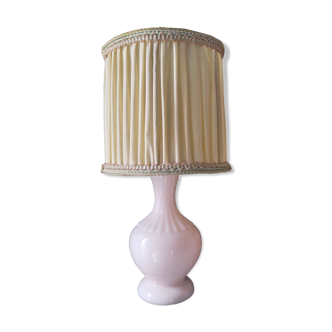 Pink opaline lamp