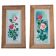 Paire de peintures à l'huile "Roses"