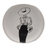 Fashion décor plate, B&C Limoges.