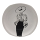 Fashion décor plate, B&C Limoges.