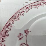 Set of 6 dessert plates from the early 20th century, Sarreguemines, Fontanges model
