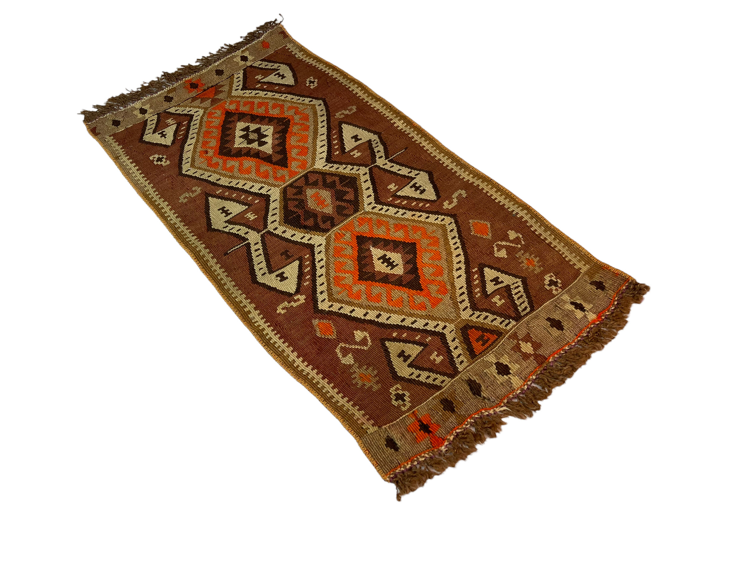 Vintage turkish kilim rug , 95 x 48 cm