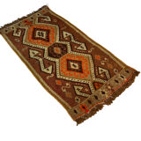 Vintage turkish kilim rug , 95 x 48 cm