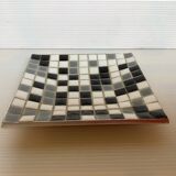 Empty pocket mosaic gray white black