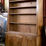 Napoleon III showcase in solid walnut around 1920-1930