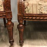 Sofa set and two armchairs, antique 19th century