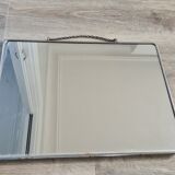 Old rectangular barber wall mirror, 39x29 cm