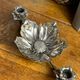 Flower candle holders, lotus ashtray with removable petals, 1960s.