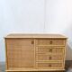 Dal Vera rattan and bamboo sideboard