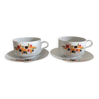 Set of 2 Bavaria breakfast cups