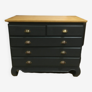 Carbon black chest of drawers