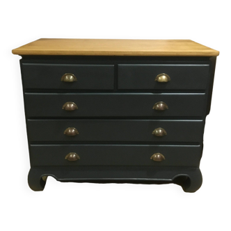 Carbon black chest of drawers